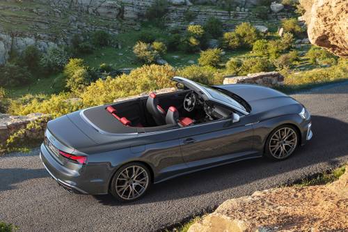 Audi S5 Prestige Convertible Exterior. European Model Shown.