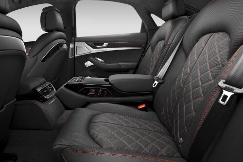 2017 Audi S8 plus quattro Sedan Rear Interior