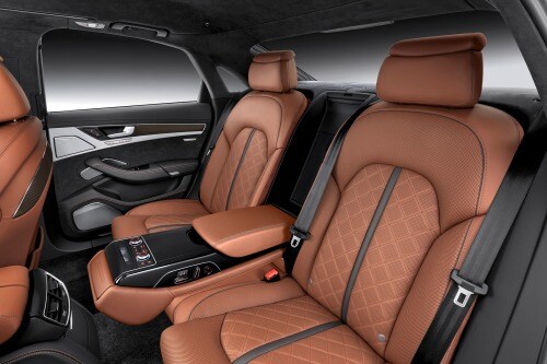 2017 Audi S8 plus quattro Sedan Rear Interior