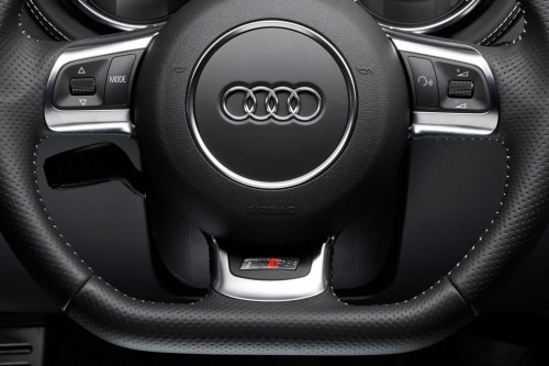 2012 Audi TT RS quattro Coupe Steering Wheel Detail