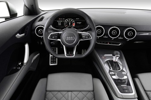 2017 Audi TTS quattro Coupe Steering Wheel Detail