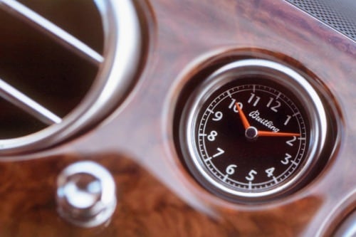 2008 Bentley Continental GT Coupe Clock Detail