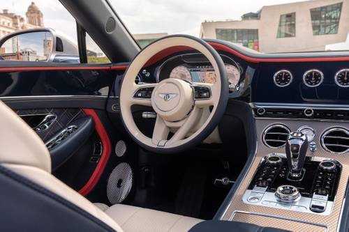 2023 Bentley Continental GTC Mulliner V8 Convertible Steering Wheel Detail