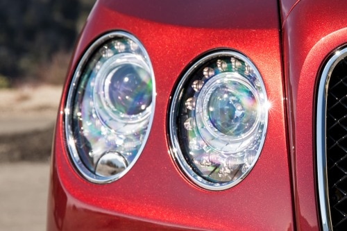 2018 Bentley Flying Spur V8 S Sedan Headlamp Detail