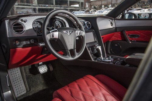 2018 Bentley Flying Spur V8 S Sedan Steering Wheel Detail