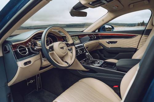 2021 Bentley Flying Spur W12 Sedan Steering Wheel Detail