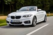 BMW 2 Series 230i Convertible Exterior. European Model with M Sport Package Shown.