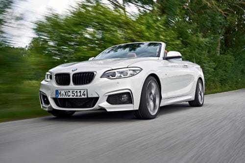 BMW 2 Series 230i Convertible Exterior. European Model with M Sport Package Shown.