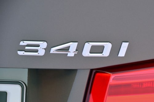 2016 BMW 3 Series 340i Sedan Rear Badge