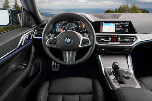 BMW 4 Series Gran Coupe M440i xDrive Sedan Steering Wheel Detail
