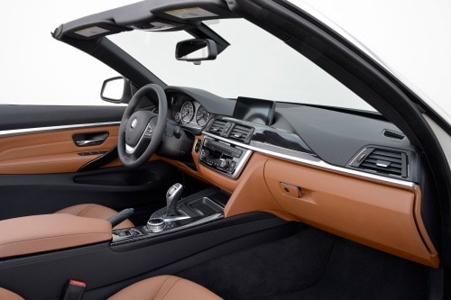 2017 BMW 4 Series 440i Convertible Interior. Luxury Line Package Shown.