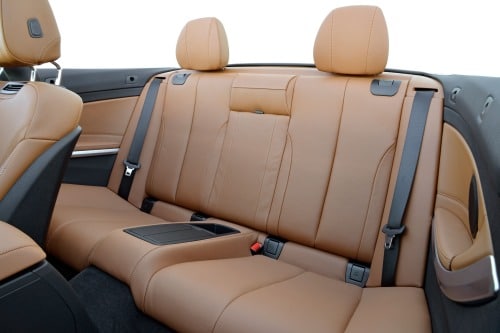 2017 BMW 4 Series 440i Convertible Rear Interior. Luxury Line Package Shown.