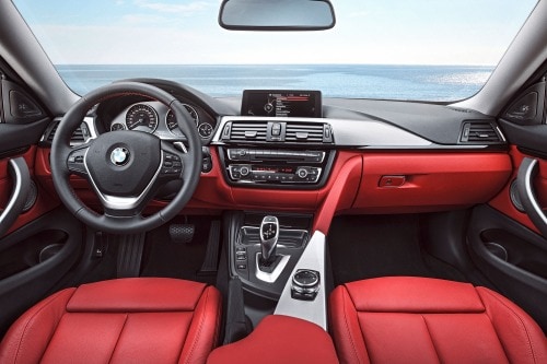 2017 BMW 4 Series 440i Coupe Dashboard. Sport Line Package Shown.