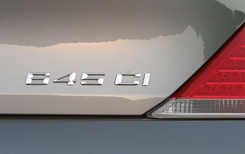 2004 BMW 6 Series 645Ci Coupe Rear Badging