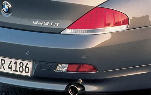 2004 BMW 645Ci Rear Badging; European Model Shown
