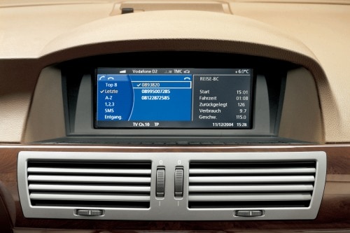 2008 BMW 7 Series 750i Sedan Navigation System