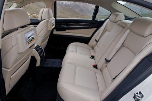 2012 BMW 7 Series 750Li Sedan Rear Interior