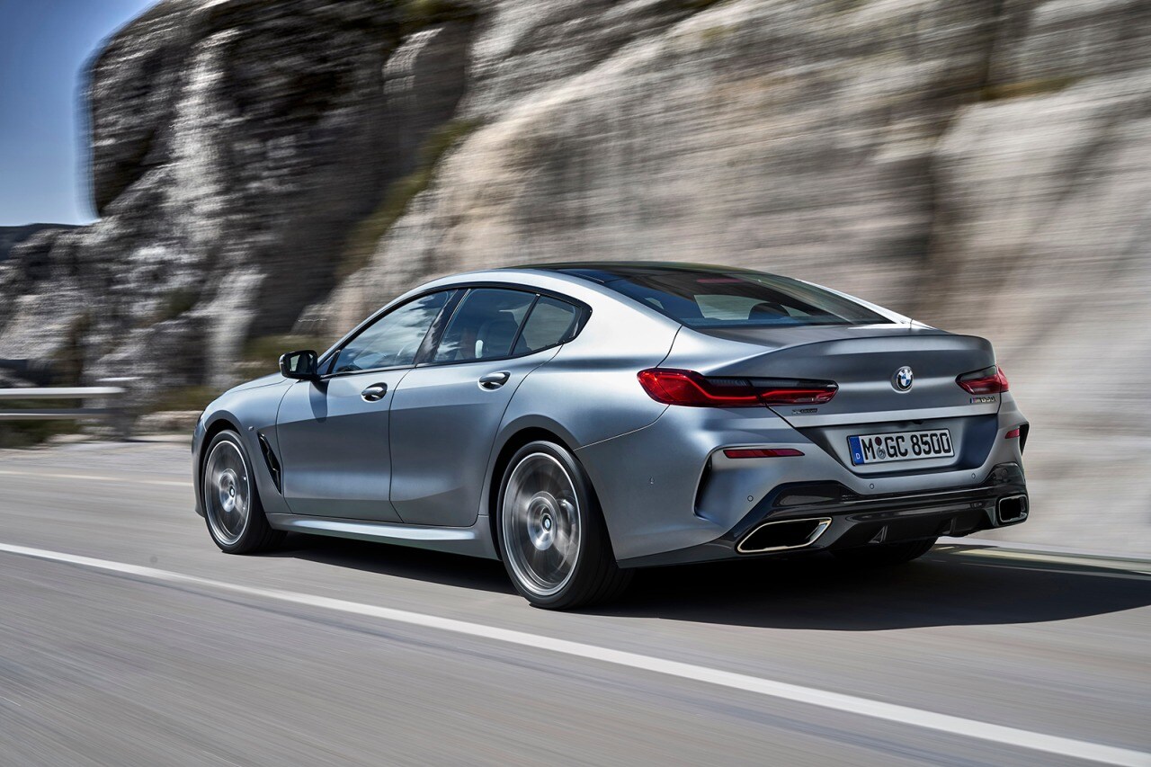 2020 BMW 8 Series Gran Coupe - Action Rear 3/4 2020 BMW 8 Series Gran Coupe - Action Rear 3/4