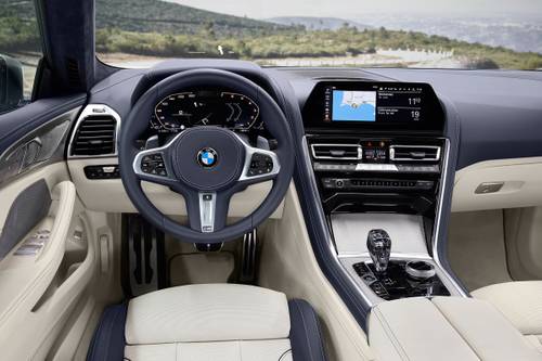 BMW 8 Series Gran Coupe M850i xDrive Sedan Steering Wheel Detail