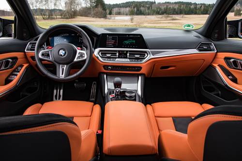 2021 BMW M3 Competition Sedan Dashboard Shown