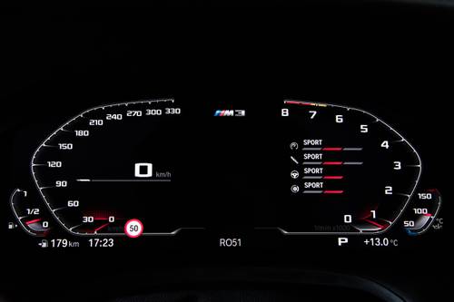 2021 BMW M3 Competition Sedan Gauge Cluster