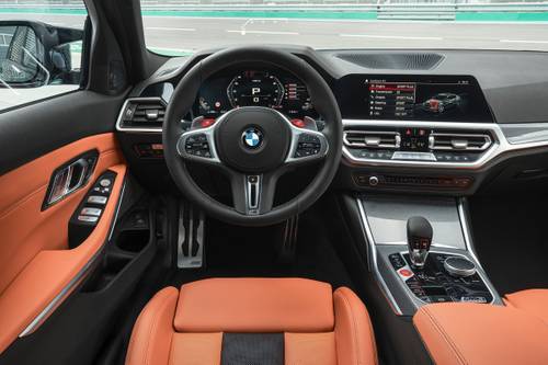 2021 BMW M3 Competition Sedan Steering Wheel Detail