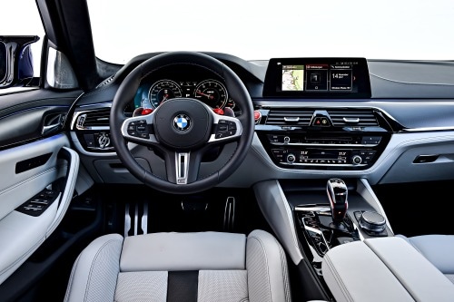 2018 BMW M5 Sedan Steering Wheel Detail