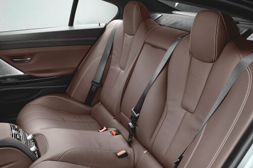 2014 BMW M6 Gran Coupe Sedan Rear Interior