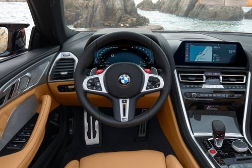 BMW M8 Competition Convertible Steering Wheel Detail