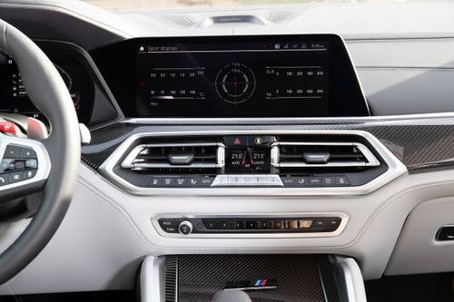 BMW X6 M 4dr SUV Center Console. Competition Package Shown.