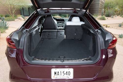 BMW X6 M 4dr SUV Rear Seats Down. Competition Package Shown.