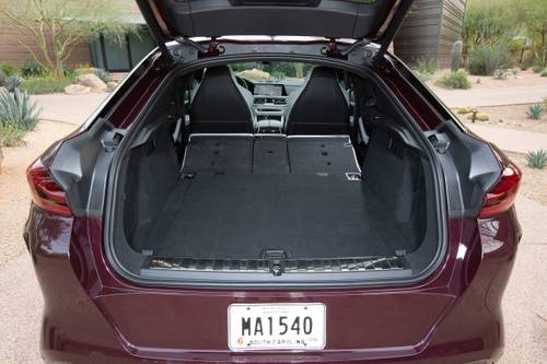 BMW X6 M 4dr SUV Rear Seats Down. Competition Package Shown.