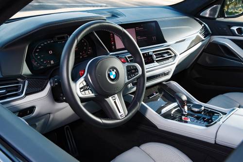 BMW X6 M 4dr SUV Steering Wheel Detail. Competition Package Shown.