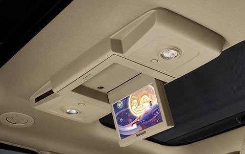 2009 Buick Enclave CXL Rear Overhead Flip Down Display Detail