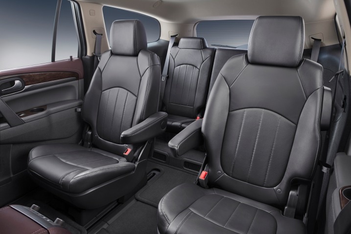 The most back-friendly seats go easy on the side bolstering, as seen in this 2015 Buick Enclave.