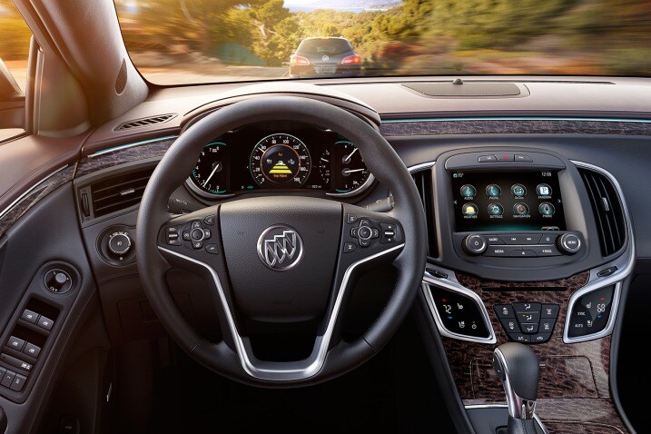 Adaptive cruise control, as seen on this 2014 Buick LaCrosse, will automatically reduce your speed if another vehicle gets in your lane.