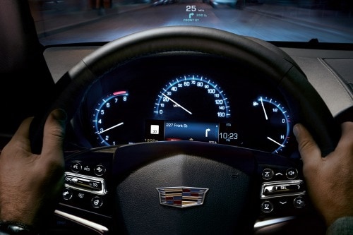 2016 Cadillac ATS Premium Sedan Steering Wheel Detail
