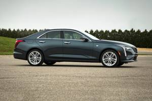 Cadillac CT4 Premium Luxury Sedan Profile Shown