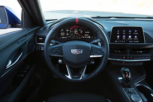 2023 Cadillac CT4 V Blackwing Sedan Steering Wheel Detail
