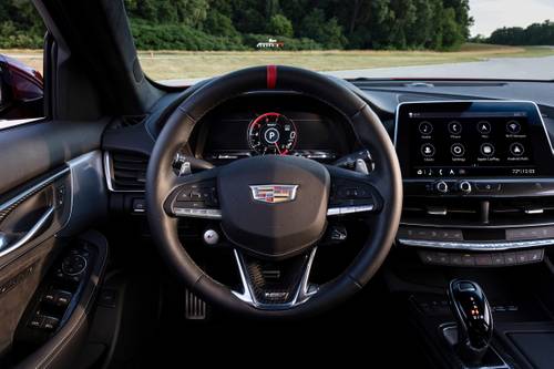 2024 Cadillac CT5 V Blackwing Sedan Steering Wheel Detail