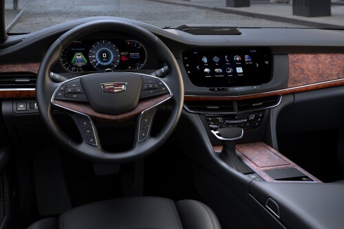 2017 Cadillac CT6 Platinum Sedan Steering Wheel Detail