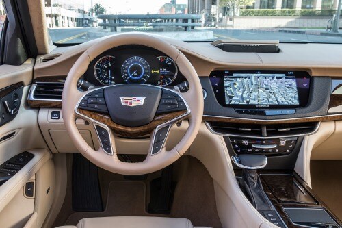 2018 Cadillac CT6 Platinum Sedan Steering Wheel Detail