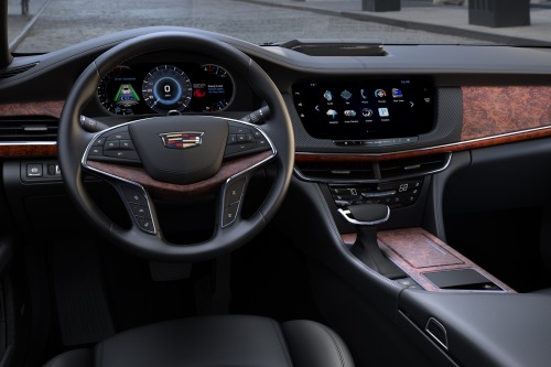 2018 Cadillac CT6 Platinum Sedan Steering Wheel Detail