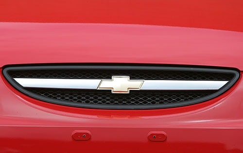 2004 Chevrolet Aveo LS Front Grille and Badging Shown