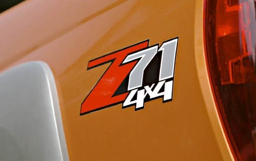 2004 Chevrolet Colorado 4dr Extended Cab Z71 Rear Trim Badging Shown