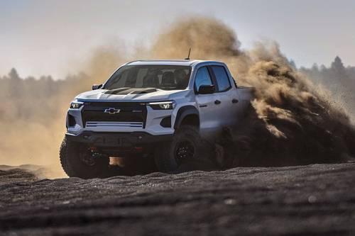 2025 Chevrolet Colorado ZR2 Crew Cab Pickup Lifestyle Exterior. Bison Edition Shown.