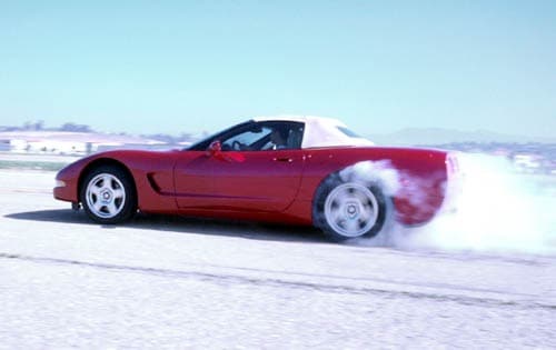 2000 Chevrolet Corvette Convertible Action Detail