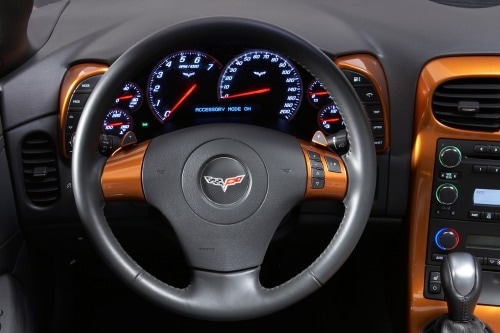 2007 Chevrolet Corvette Indy Pace Car Edition Convertible Steering Wheel Detail