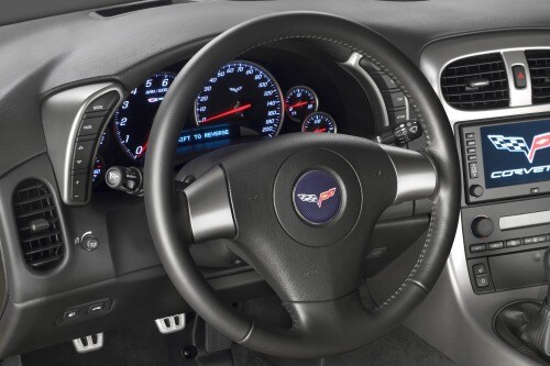 2007 Chevrolet Corvette Z06 Coupe Steering Wheel Detail
