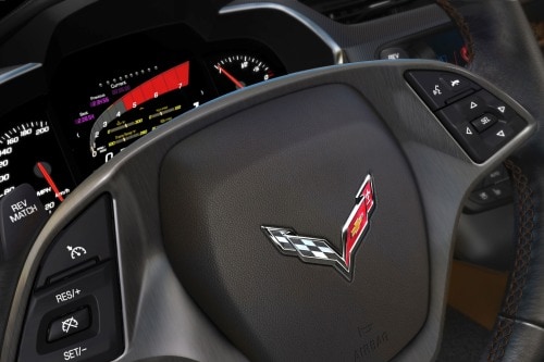 2016 Chevrolet Corvette Stingray Z51 w/3LT Coupe Steering Wheel Detail